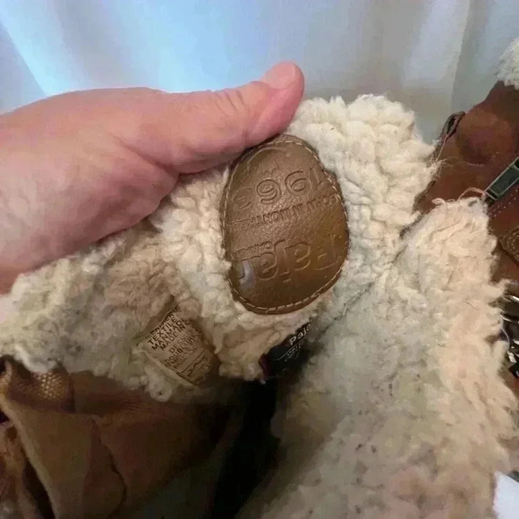 Pajar Alina Cognac Faux Fur Brown Leather Winter Boots Womens Sz US 7- 7.5 EU 38 - Picture 4 of 11